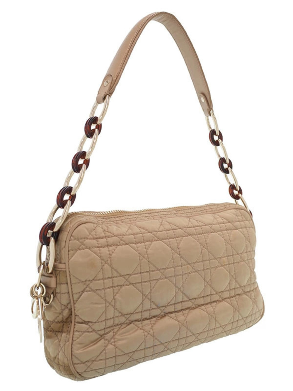 Dior Hobo Bag Cannage Quilted Christian Black